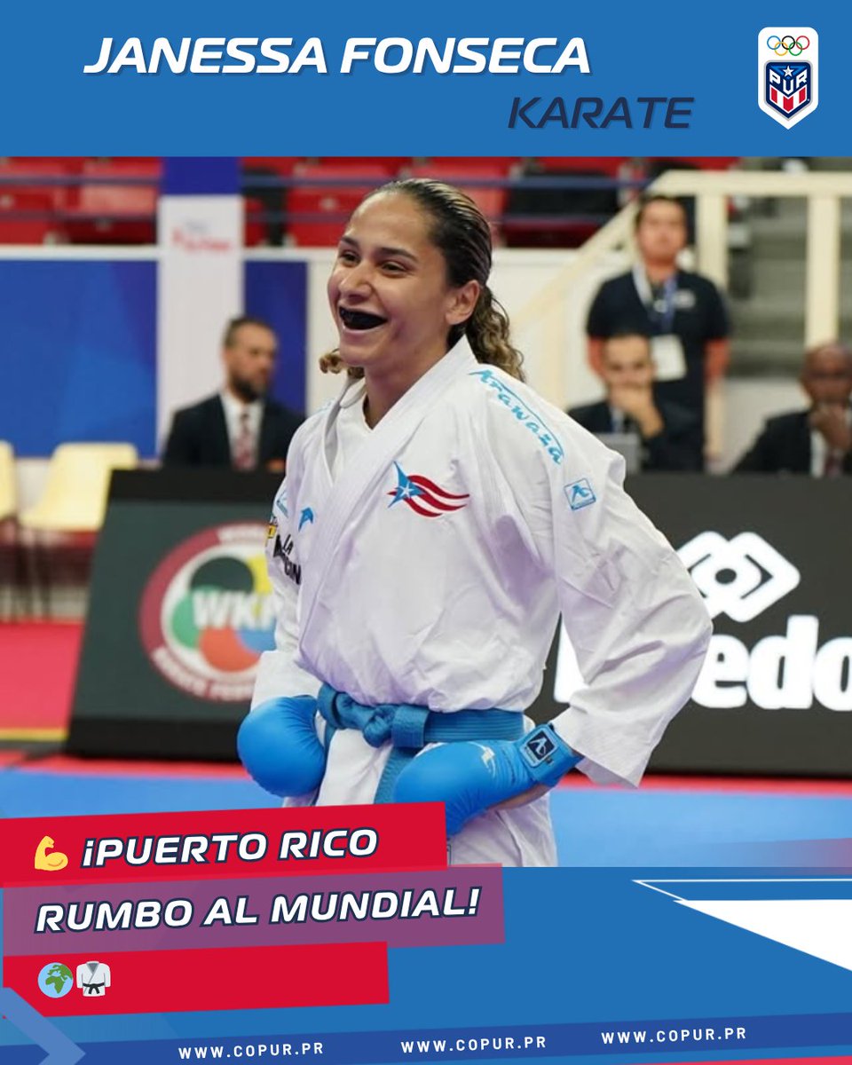 🇵🇷🥋 ¡Janessa Fonseca lo hizo! Nuestra karateka boricua aseguró su clasificación al Campeonato Mundial de Karate 2025 en El Cairo, Egipto, tras una brillante actuación en el torneo clasificatorio en París.

💬Conoce todo lo que nos contó sobre su preparación y lo que espera del