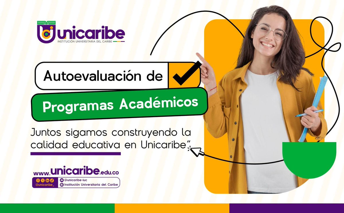 🟣🟡🟢#AutoevaluaciónUnicaribe/  ✍️ ¡Estamos comprometidos!

✅La calidad y la mejora continua son nuestra bandera.

🕛Pronto inicia la autoevaluación de programas académicos adscritos a la Facultad de Ingenierías y Facultad de Ciencias Administrativas, Económicas y Contables.