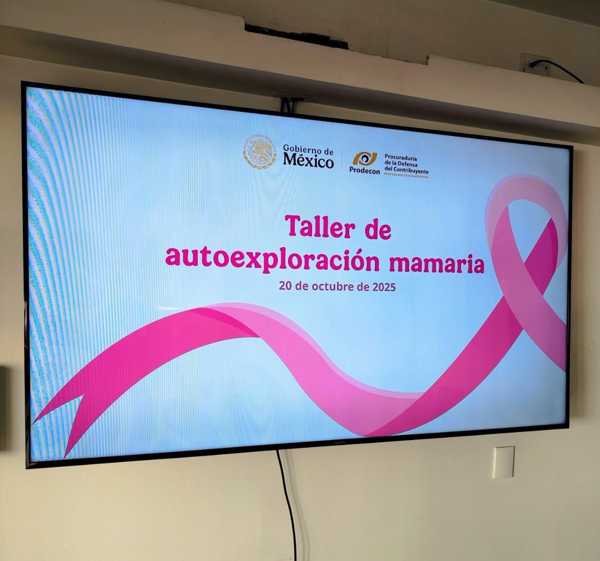 #AgendaDelDía 📆 🎗️

En #PRODECON, sabemos que lo más valioso son las personas. 🤲🏼 Por eso, hoy, en nuestras Oficinas Centrales se impartió el Taller de autoexploración mamaria 🌸, actividad enfocada a promover la detección oportuna del cáncer de mama.

Durante el evento, el