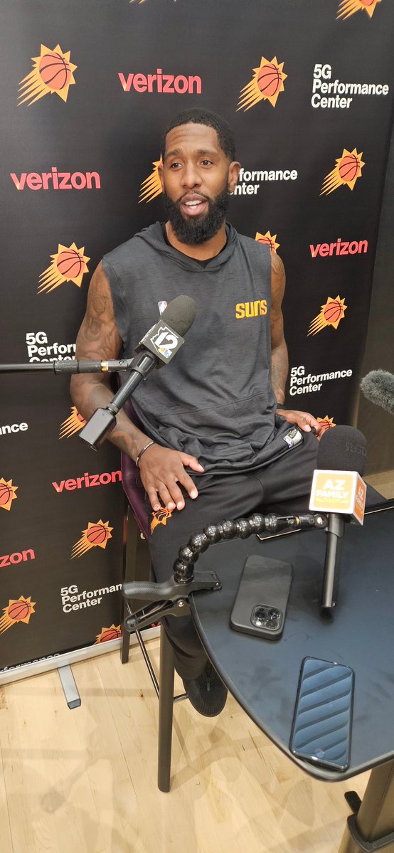 Royce O'Neale post practice. #Suns 