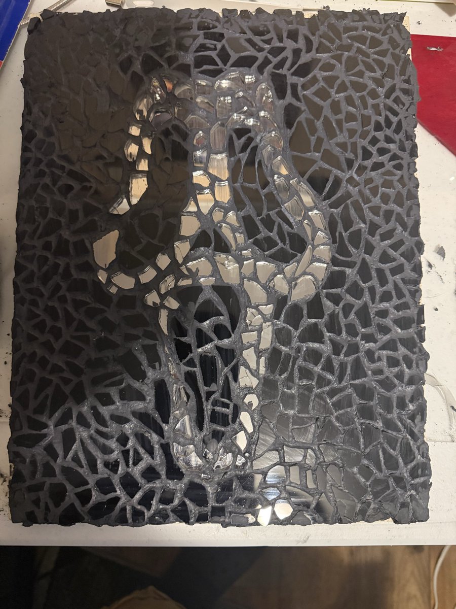 Today, we tryin’ mosaics. 🙃 first ever work in progress here.