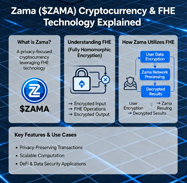 rishu67984479's tweet photo. Privacy meets blockchain compute! Introducing Zama ($ZAMA) — the world’s first Fully Homomorphic Encryption (FHE) unicorn powering encrypted smart contracts.
@zama
Here’s why Zama is a groundbreaking shift for on-chain privacy 👇
#ZamaCreatorProgram https://t.co/8FhOJvPpTt