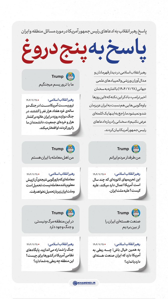 سخنرانی که قدرت تخریبش از بمب اتم هم بیشتر بود
#لبیک_یا_خامنه_ای