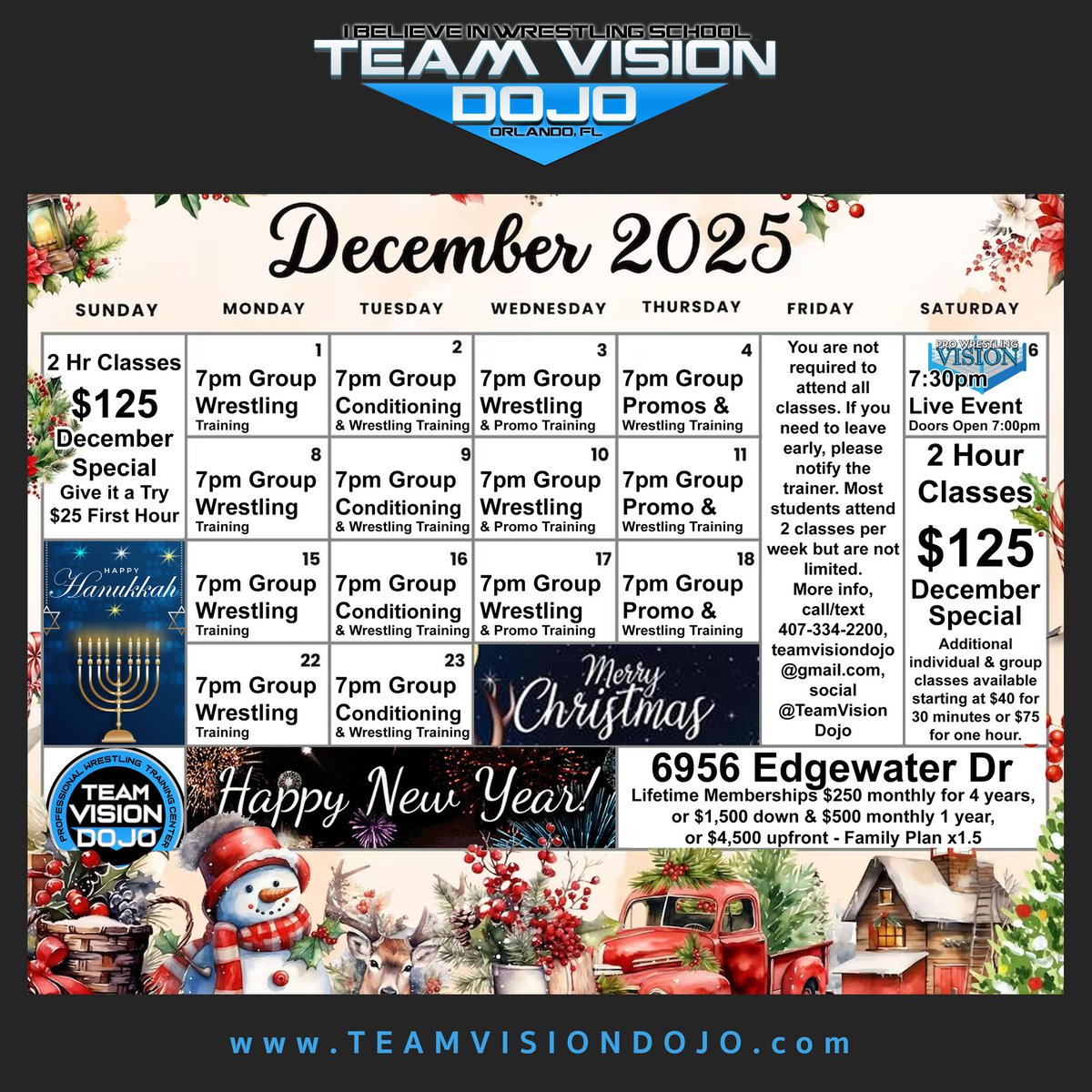 Pro Wrestling Training &amp; Live Events

📍 6956 Edgewater Dr, Orlando, FL 32810
➡️ TeamVisionDojo.com

#TeamVisionDojo #ProWrestling #OrlandoEvents #IBelieveInWrestling