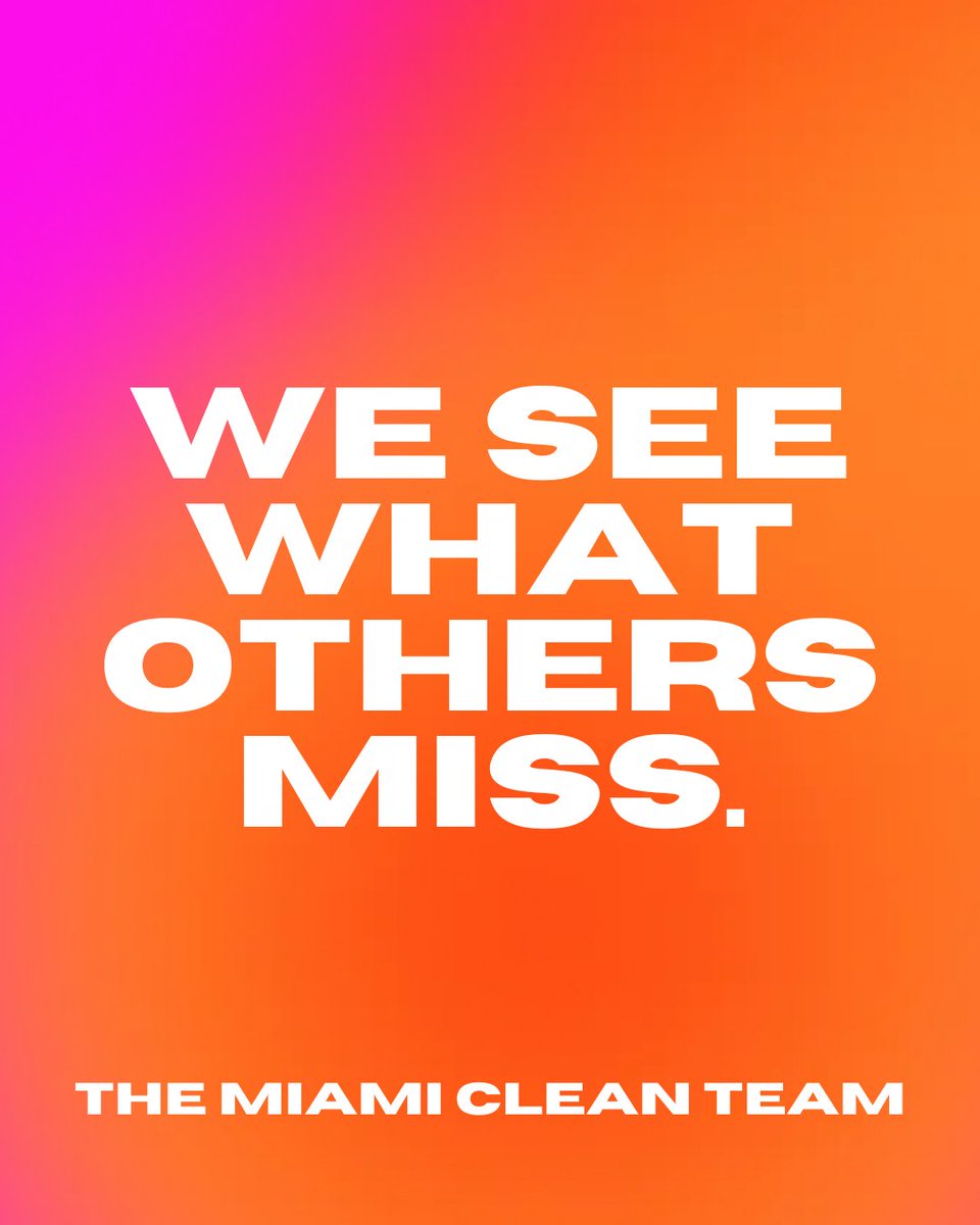 The Miami Clean Team (@MiamiCleanTeam) / Posts / X