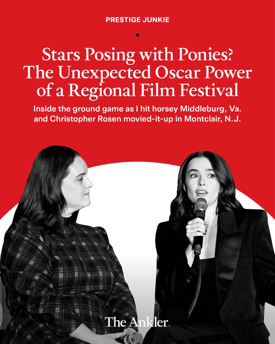 TheAnkler's tweet image. Forget Cannes and Telluride. This weekend, Oscar buzz ran through Virginia horse country and suburban New Jersey. Katey Rich and Christopher Rosen report from Middleburg and Montclair, where the regional circuit is rewriting awards season strategy: theankler.com/p/stars-posing…