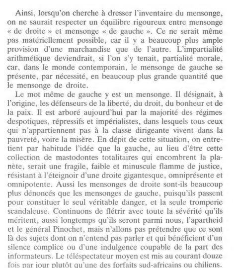 Jean-François Revel, La Connaissance inutile, 1987
