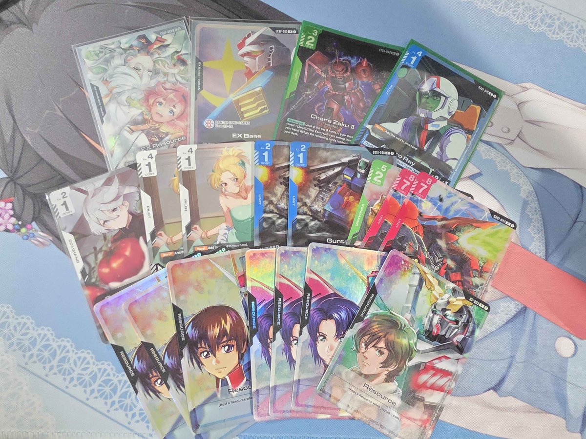 Gundam Regionals Ottawa
Sidequest Pt. 1

8-2 split T32 prizing
Aggro is king set 1 as always, amuro best card in game

R1 BW✅1⃣
R2 PW❌1⃣
R3 BR❌2⃣
R4 RG✅1⃣
R5 BR✅2⃣
R6 WG✅1⃣
R7 BR✅1⃣
R8 BW✅1⃣
R9 BG✅1⃣
R10 BG✅1⃣🤝