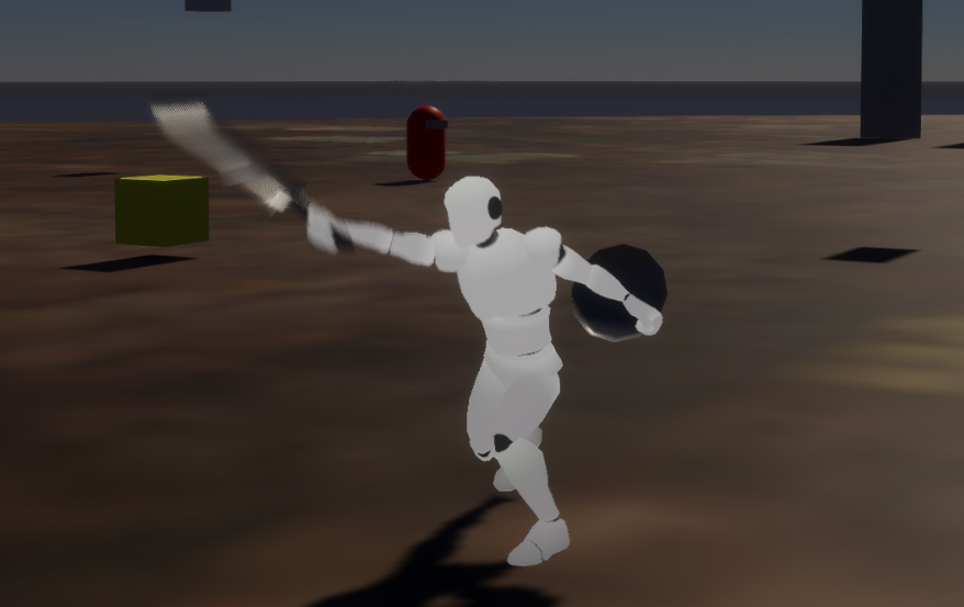 mizuneko4649's tweet image. 【今週の進捗：24回目】 
・HPの初期値を調節
・片手剣の作成
HPの初期の値変えられるので食事でパラメーター調節できそう！
片手剣になるだけで強そうに見える
 #ゲーム制作 #unity #indev #みずねこ制作進捗