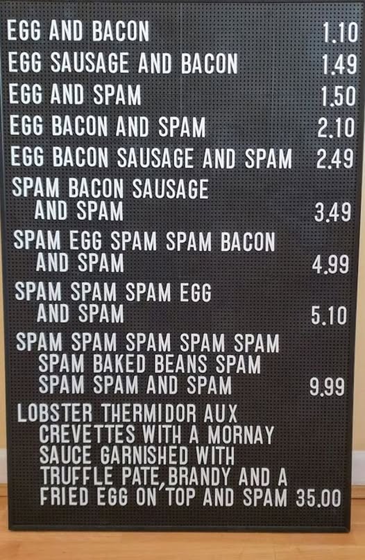 FriarBungay's tweet image. #montypython #spam