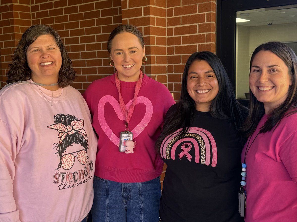 Today we wore pink to support our survivors! #BreastCancerAwareness