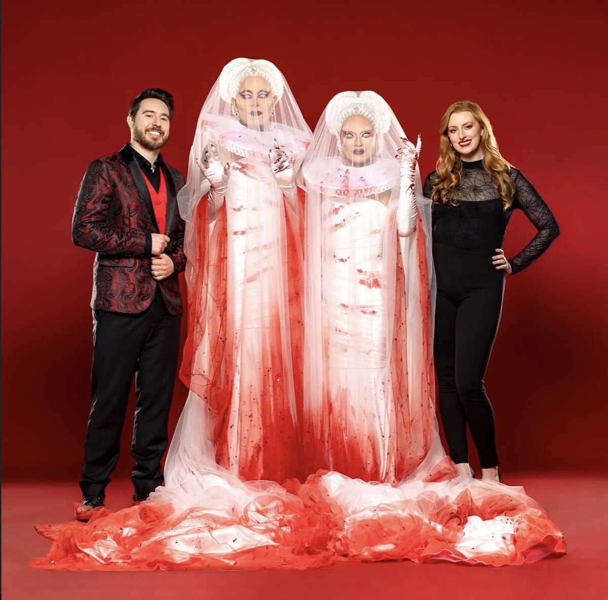 James and Chelsea (Dead Meat) are the guest judges for tonight’s episode🙂‍↕️ #Dragula