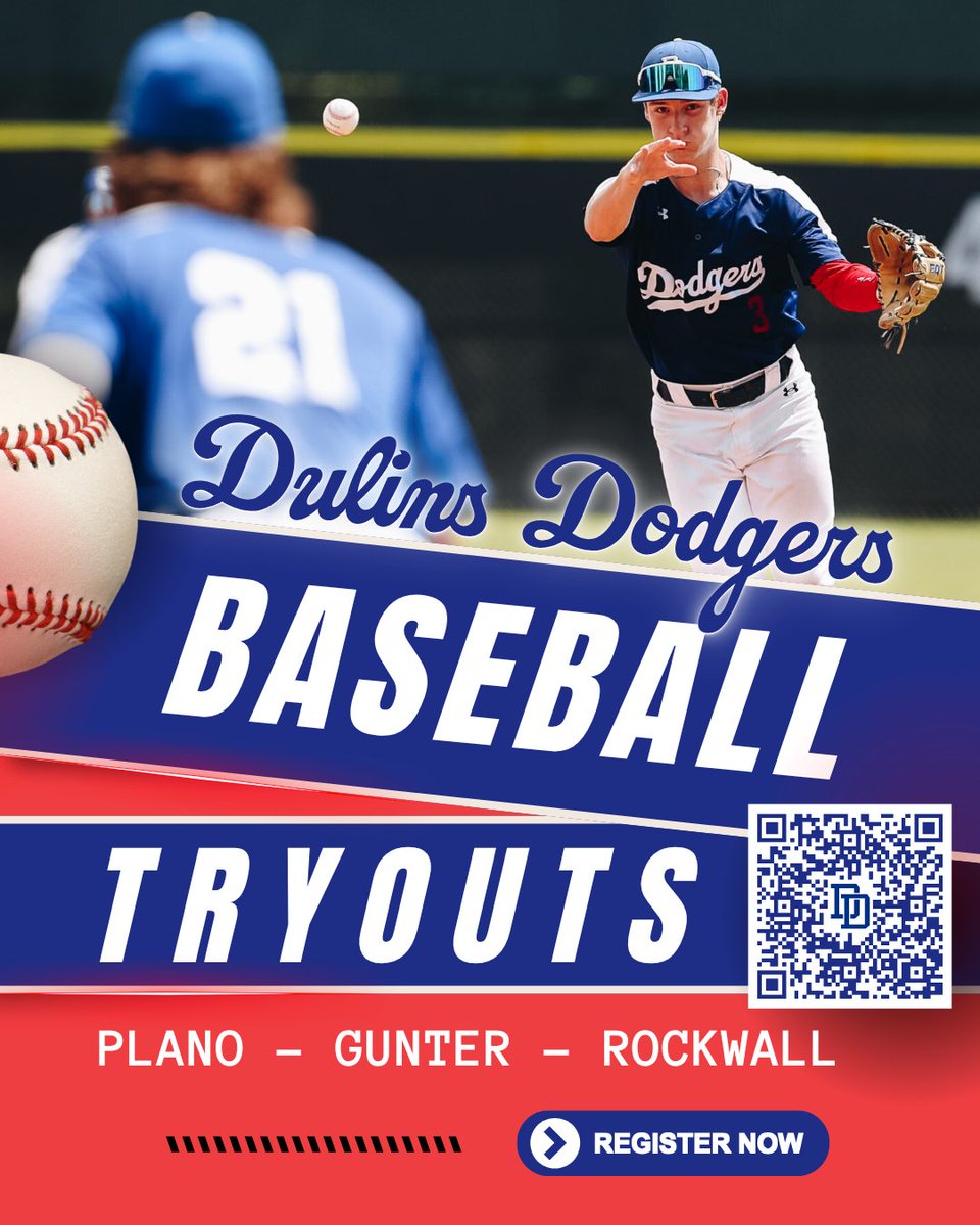 First High School Tryout was a great one this weekend!  Click below and register today for upcoming Tryouts.....at all 3 locations......Youth and High School!

dulinsdodgerstx.com/tryouts