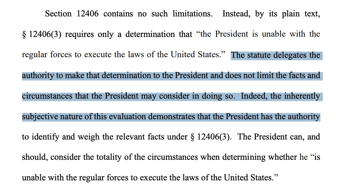 JUST IN: A 9th circuit panel rules 2-1 that Trump  had authority to send the National Guard to Portland. 

The judges:

Nelson (Trump)
Bade (Trump)

v.

Graber (Clinton)

storage.courtlistener.com/recap/gov.usco…