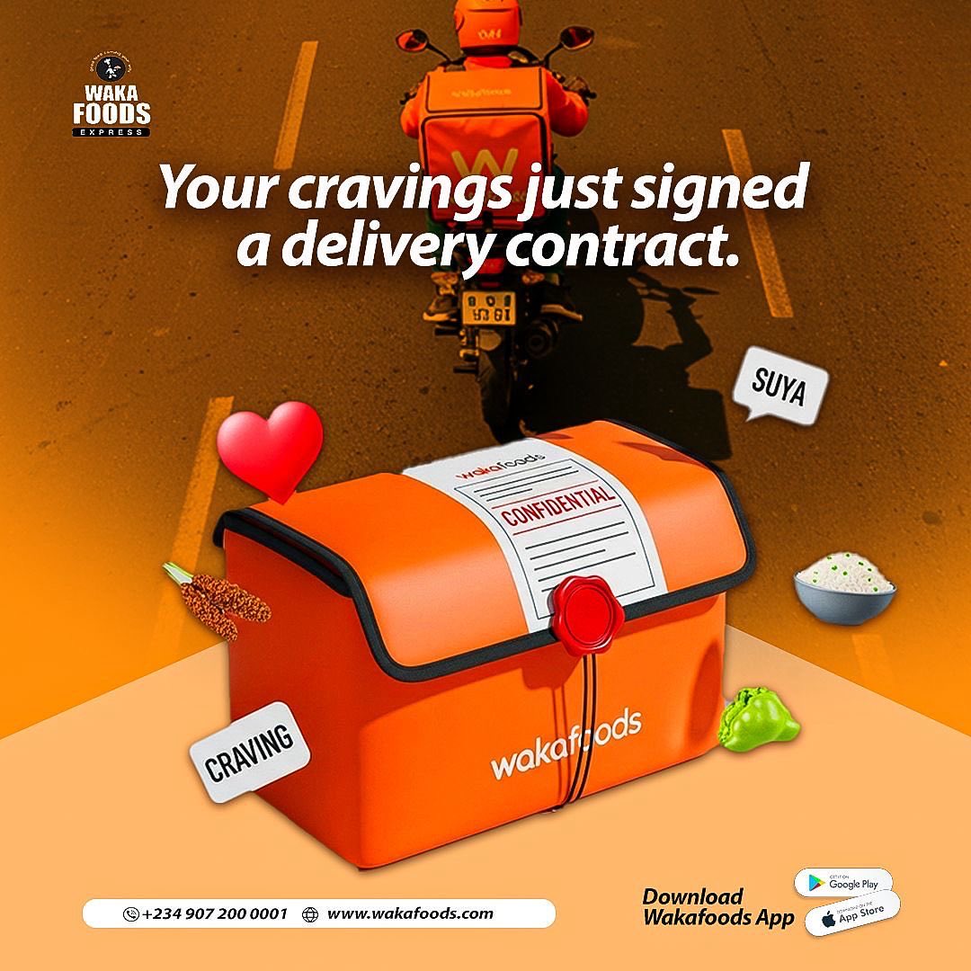 wakafoodshq's tweet photo. Imagine feeling hungry, craving and yawning endlessly. Cracking your brain about what to eat. That’s pain. Open #Wakafood and thank me later.
#FoodFacts #abujadelivery #FoodOnTheMove
#WakaWithUs #NaijaEats #OrderWithWaka
#ExploreMore #loveforfood #Abujafoodie https://t.co/Y8lpdDiVkp
