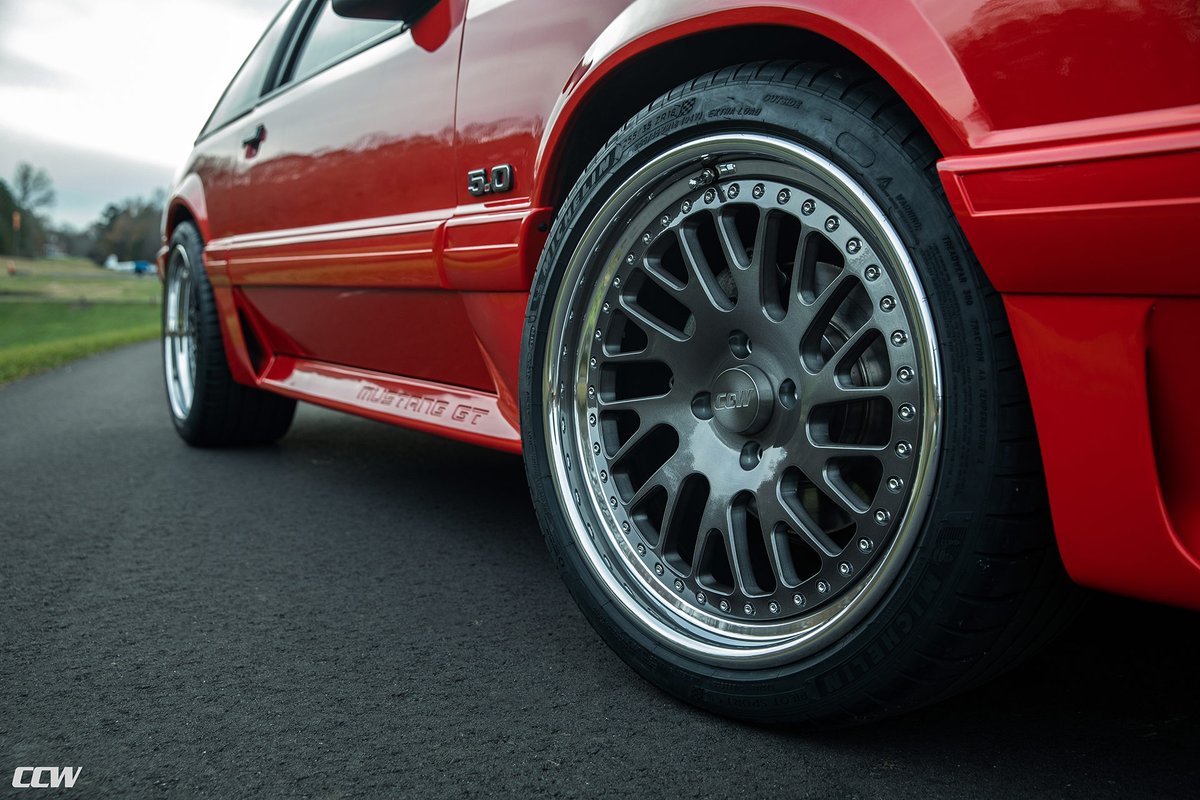 JustBoltonsCom's tweet image. The Red #Foxbody Mustang meets forged perfection — outfitted with #CCW Twisted Classic Forged Wheels in Gunmetal with Polished Lips.

A clean, modern twist on one of the most iconic muscle platforms ever built.

See more photos and details: dragracingwheels.com/blog/red-foxbo…