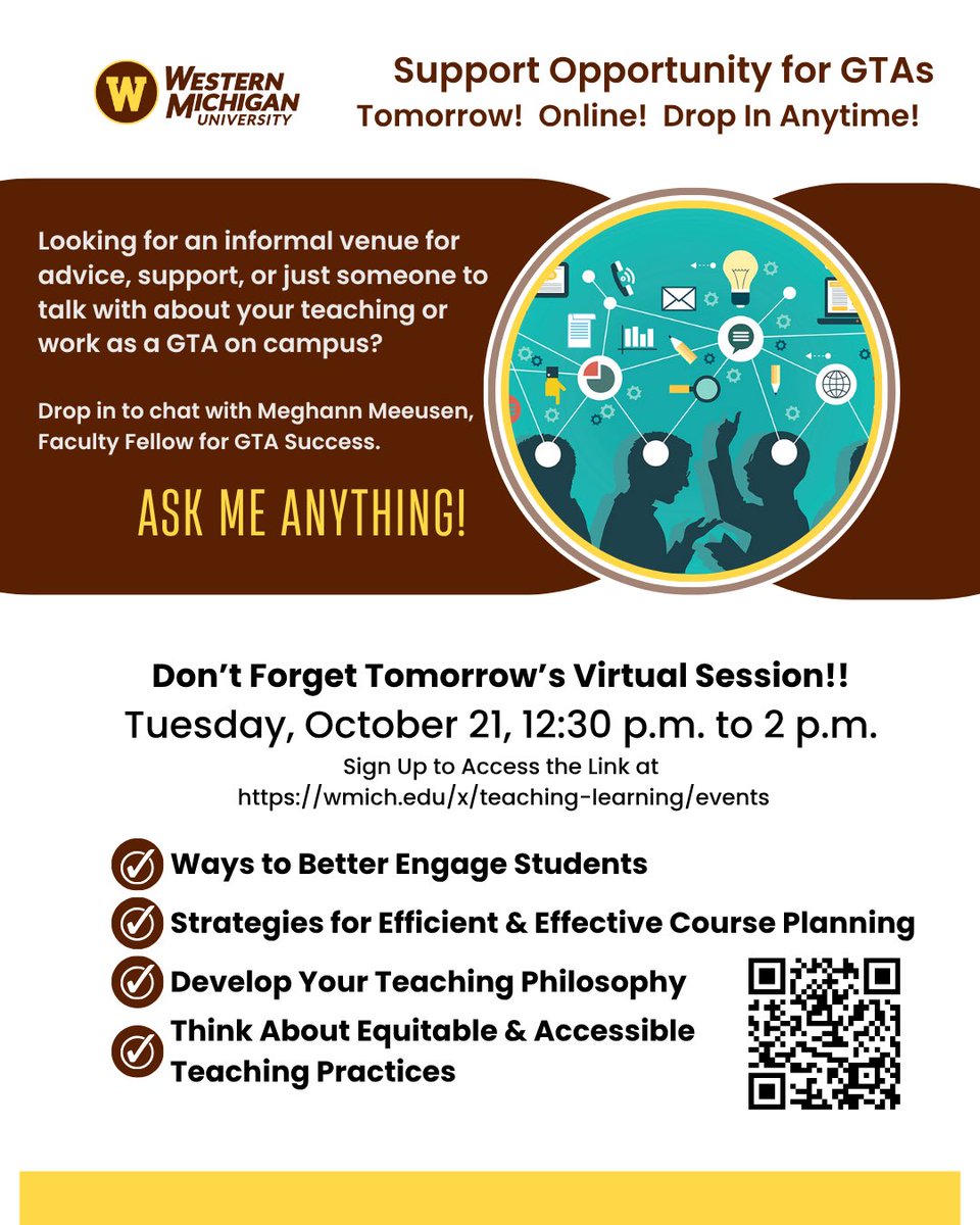 Hey graduate teaching assistants! This session is for you! 🔥