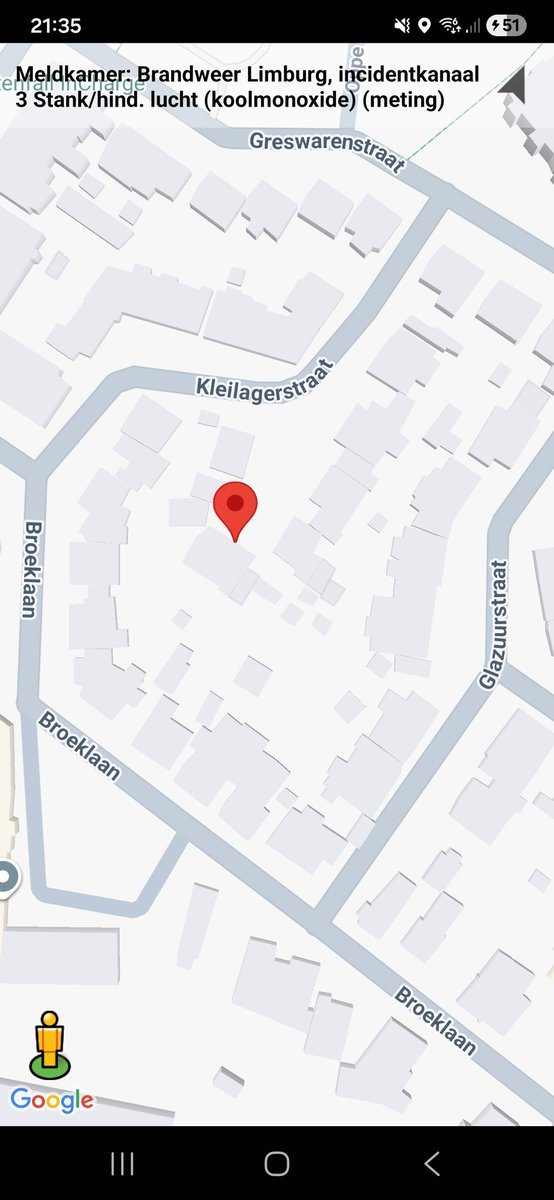 Melding van koolmonoxide-lek in Reuver
