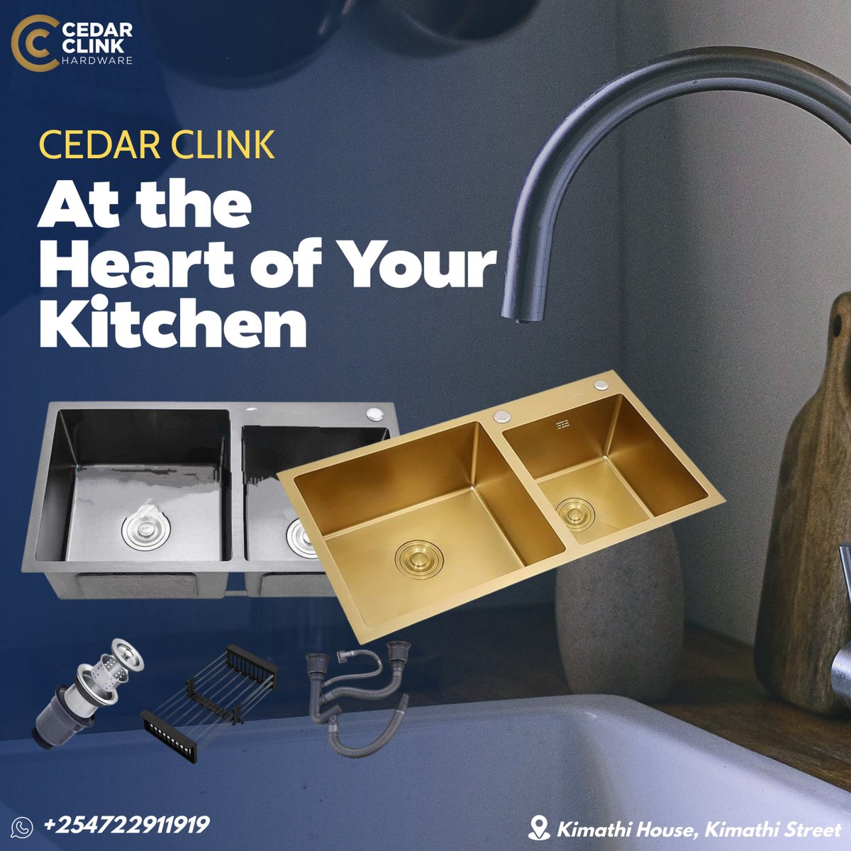 CedarClink's tweet photo. Where performance meets elegance! Cedar sinks are built with premium materials for lasting durability and a sleek design that elevates your kitchen’s look and functionality.

✨ Strong. Stylish. Seamless.

🔹 Transform your kitchen today — call us on 0722 911 919 or visit https://t.co/VJ6k8ljBfe
to explore our full range.