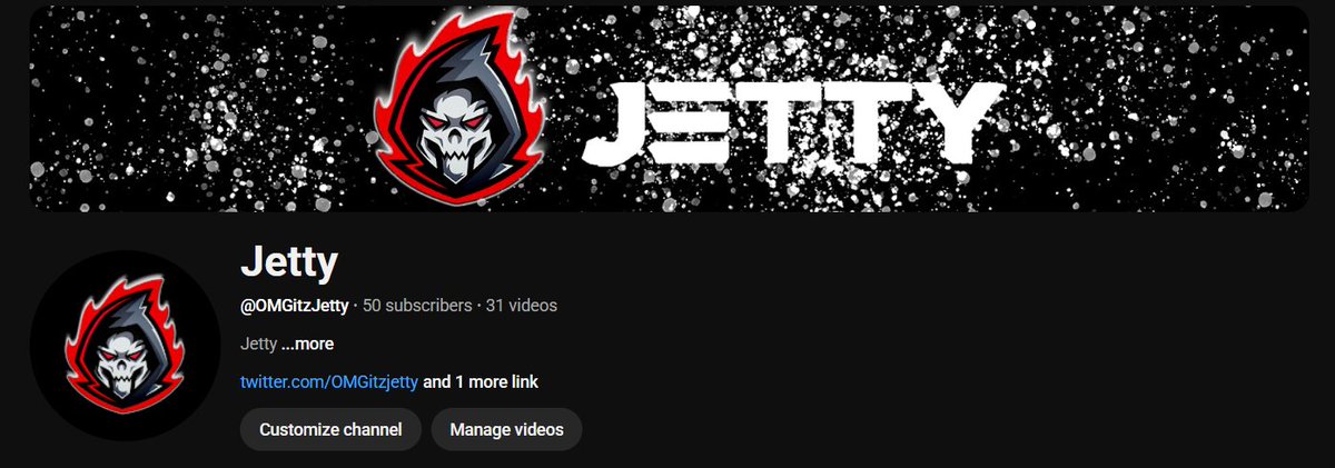 OMGitzJetty's tweet photo. 50 subs isn't much but it is a start. Thank you all https://t.co/5kE2CoFRvR