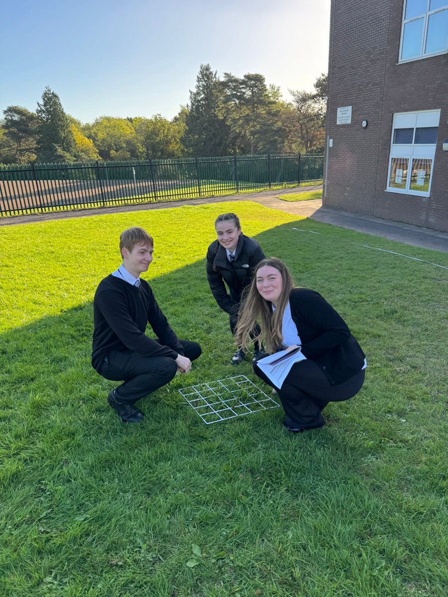 CHS_Science_1's tweet image. Year 11 made the most of some good weather before the rain set in, using quadrats to investigate how organisms are distributed across different areas. 
Hands-on science, fresh air, and data collection in action! 💚🔬🌱
