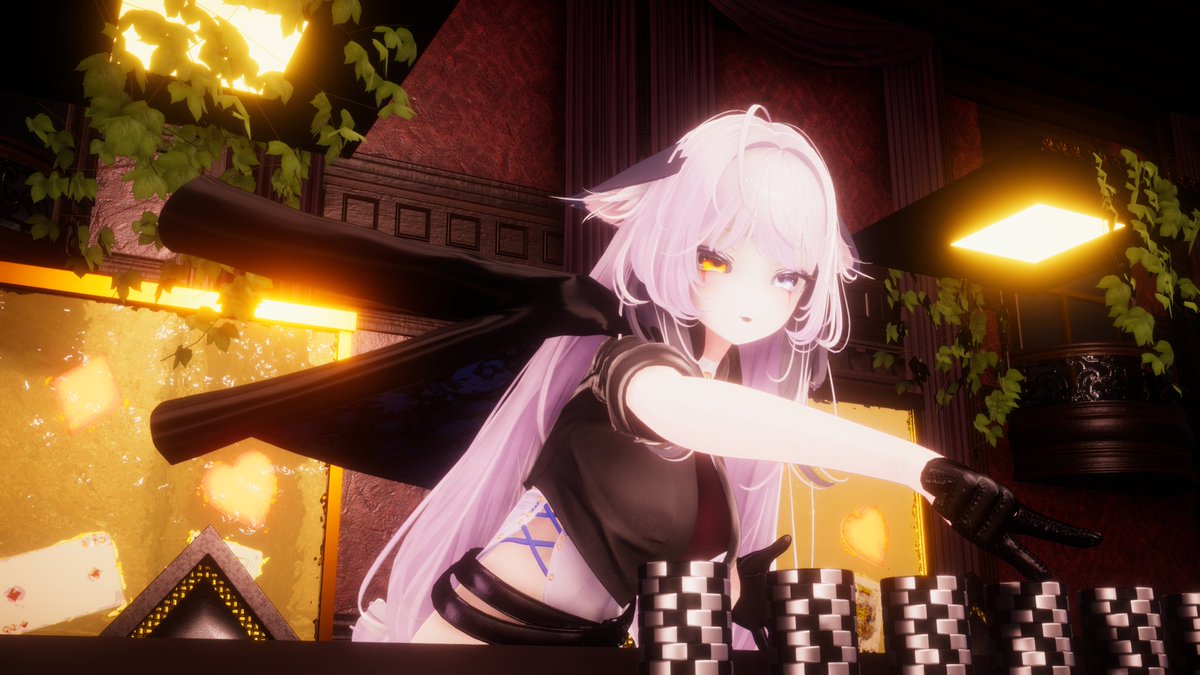 Y bueno....aquí estoy yo antes de tomar una pésima decisión...o tal vez no♡~

(Todo al verde o que?) 

#vtuber #lore #owl #casino #streamer