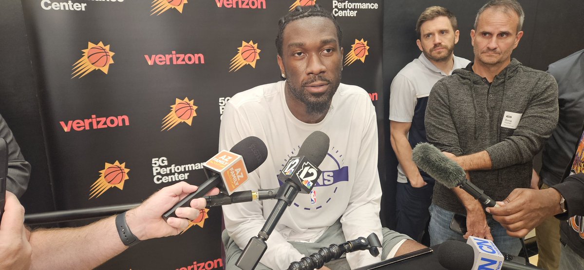 Suns big Mark Williams said he's let his "game take care of itself" and just "focus on basketball" when asked about a rookie extension.

Deadline is today. #Suns 