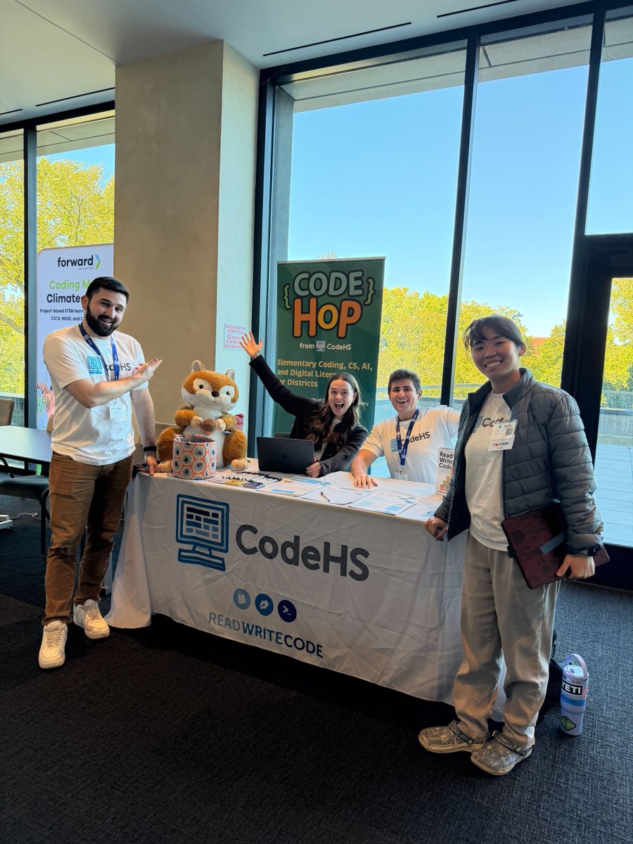 CodeHS's tweet image. Hey Chicago teachers, are you attending the BootUp Summit? Swing by the CodeHS booth to learn about our Elementary courses, say hi to our great team, and get some fun swag!
#cs #readwritecode