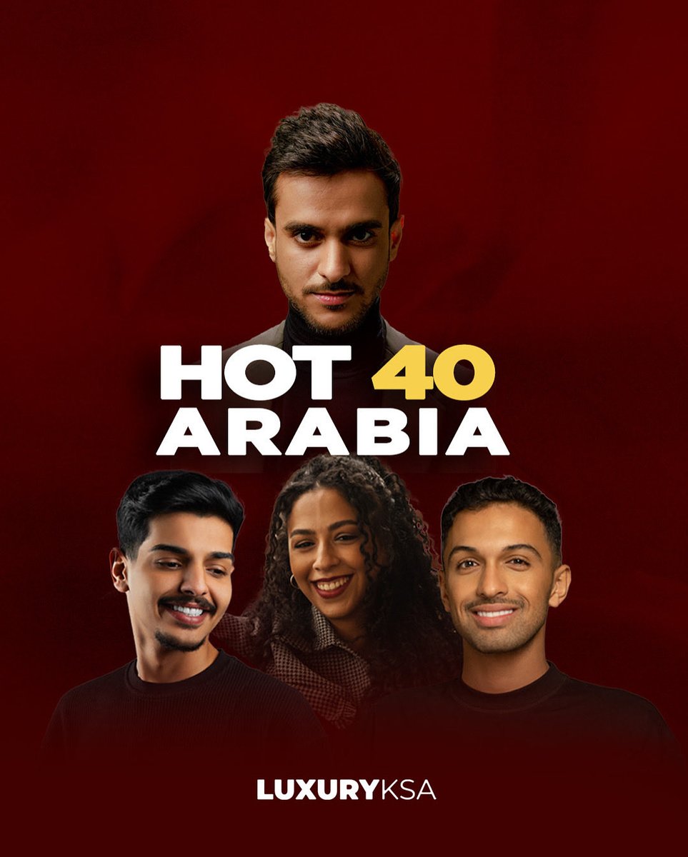 من النغمة إلى القمّة 🎤
عايض، سلطان المرشد، متعب الشعلان وغادة شيري
ضمن قائمة أفضل ٤٠ أغنية عربية على منصات الاستماع 🔥
مواهبنا تصنع الفرق ✨

play.anghami.com/playlist/62102…

open.spotify.com/playlist/7bW4F…

<a href="/ay12dy/">عايض يوسف | Ayedh yousef</a> 
<a href="/sultanlmurshed/">سلطان المرشد</a> 
<a href="/MetebSh21/">متعب الشعلان 🎤•</a> 
<a href="/Ghada_Sheri/">غادة شيري</a> 
#LUXURYKSA