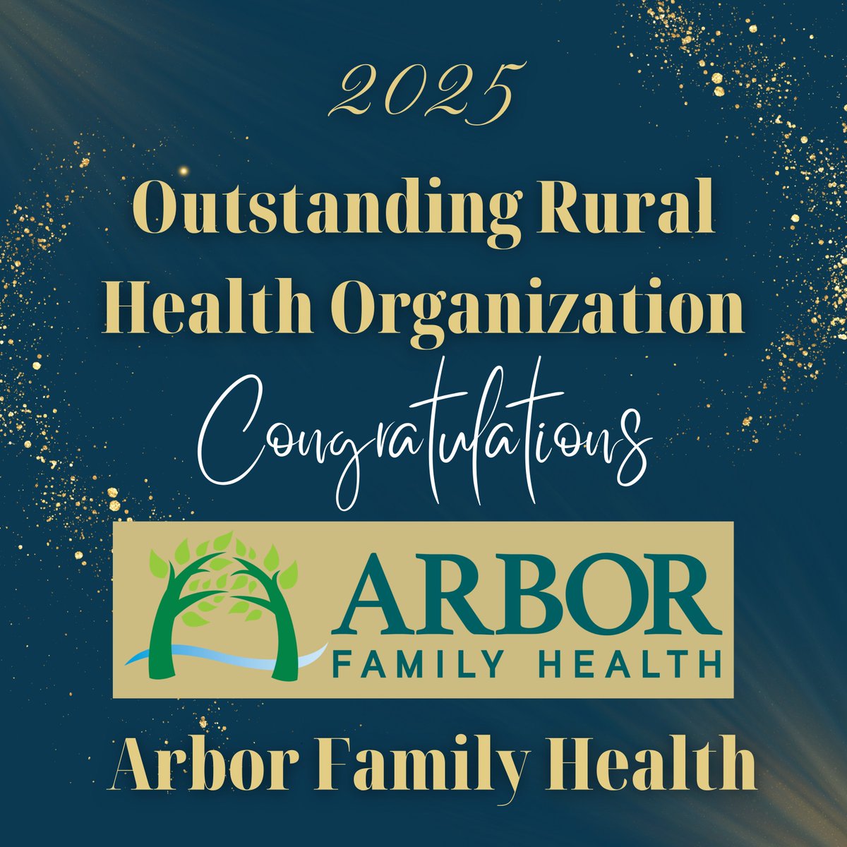 LARuralHealth's tweet photo. In recognition of their comprehensive and compassionate care for our rural communities, LRHA is honored to recognize Arbor Family Health as the 2025 Outstanding Rural Health Organization of the Year Award Recipient. Learn more: https://t.co/hUSIapKBVk https://t.co/9286Ykcvje