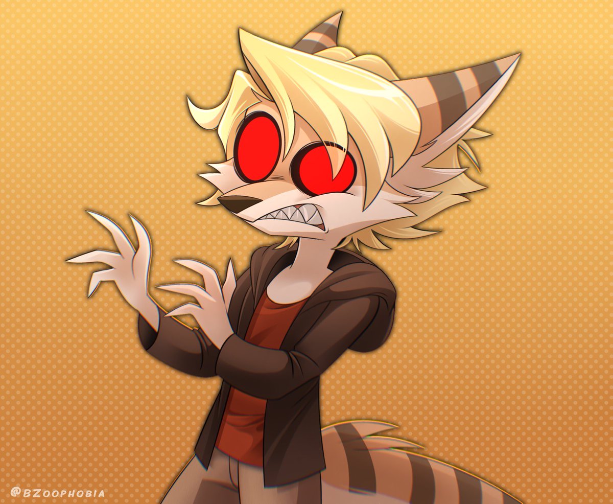 The poor Hellhound just saw his friends internet history! 
So much appreciation for the amazing <a href="/BZoophobia/">🌼 Talia 🌼comms close</a> for making this pups trauma come to life lol!