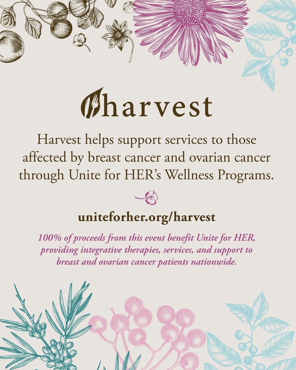 At Harvest we are proud to feature chefs and restaurants that believe in good food, sustainable nutrition and community! Here are a few food options to check out at Harvest. 🌿

Uniteforher.org/harvest