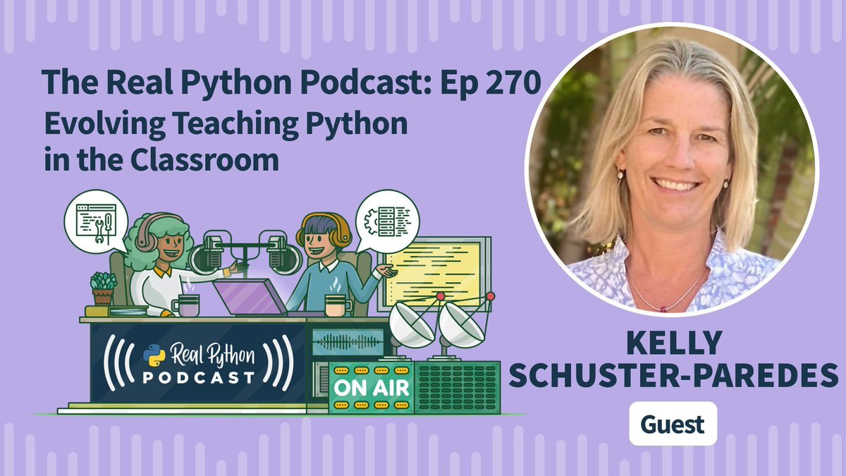 realpython's tweet image. 🐍🎧 Evolving Teaching Python in the Classroom
How is teaching young students Python changing with the advent of LLMs? This week on the show, @KellyPared from the Teaching Python podcast joins us to discuss coding and AI in the classroom.
realpython.com/podcasts/rpp/2…