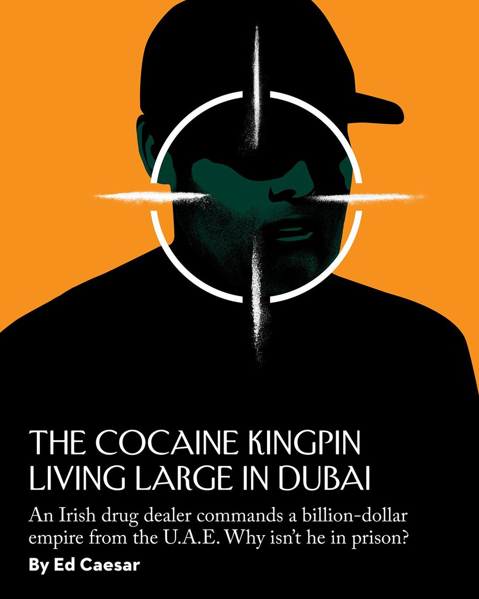 NewYorker's tweet photo. Police gathered incriminating evidence about the Irish drug lord Daniel Kinahan, but he operated from both a technological and a geographic remove from the gory scenes on the Dublin streets: like many other wealthy criminals, he had moved to Dubai. https://t.co/o1HvxDxIif https://t.co/vlI0ytIQb4