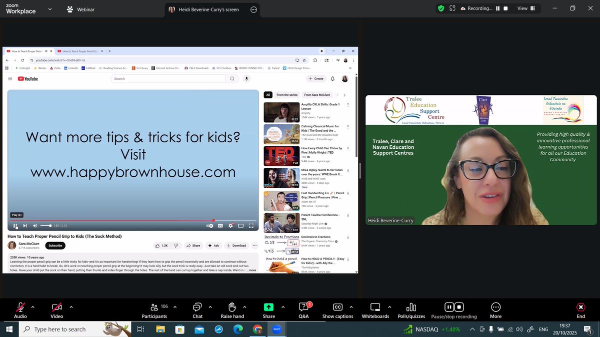 TraleeESC's tweet image. Thanks @drheidibc for a fascinating introduction to the Science of Reading. As you can see through the feedback you have made a lasting impression with Irish Teachers 😊Looking forward to further collaboration 😊@ClareEdCentre @NavanESC