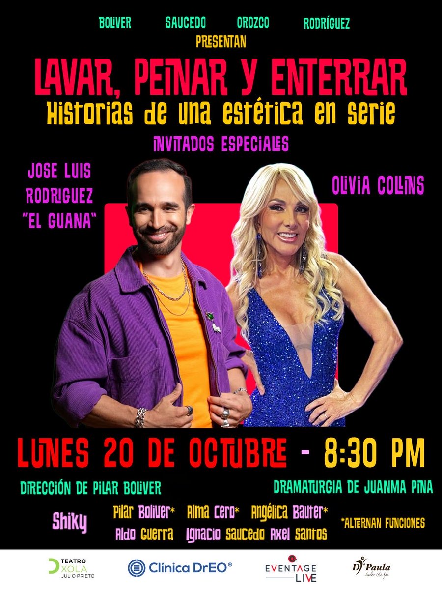 TEATRO XOLA (@teatroxola) on Twitter photo ¡Lujo sobre el escenario! ¡¡¡Este lunes!!!
<a href="/OliviaCollinsMX/">Olivia Collins</a> y <a href="/elguana7/">Guana</a> 
¡Invitados que amamos!❤️
Boletos en taquilla y en sistema Ticketmaster ¡Lujo sobre el escenario! ¡¡¡Este lunes!!!
<a href="/OliviaCollinsMX/">Olivia Collins</a> y <a href="/elguana7/">Guana</a> 
¡Invitados que amamos!❤️
Boletos en taquilla y en sistema Ticketmaster