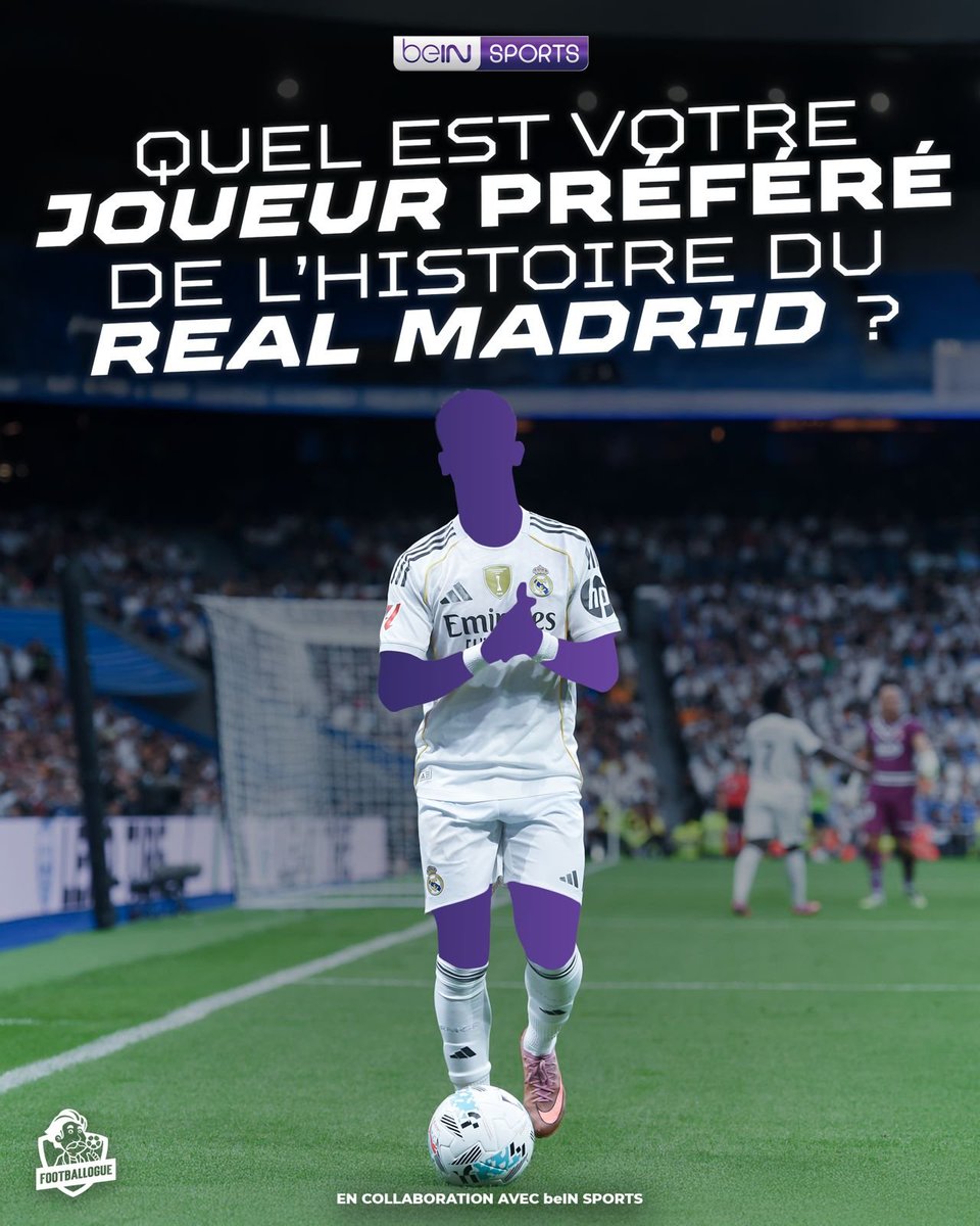 Footballogue's tweet image. Quel est votre 𝗝𝗢𝗨𝗘𝗨𝗥 𝗣𝗥𝗘́𝗙𝗘́𝗥𝗘́ de l'histoire du 𝗥𝗘𝗔𝗟 𝗠𝗔𝗗𝗥𝗜𝗗 ? 🤔 🤍

🆚 REAL MADRID - FC BARCELONE
📆 26 octobre 2026 à 16H15 
📺 beIN SPORTS