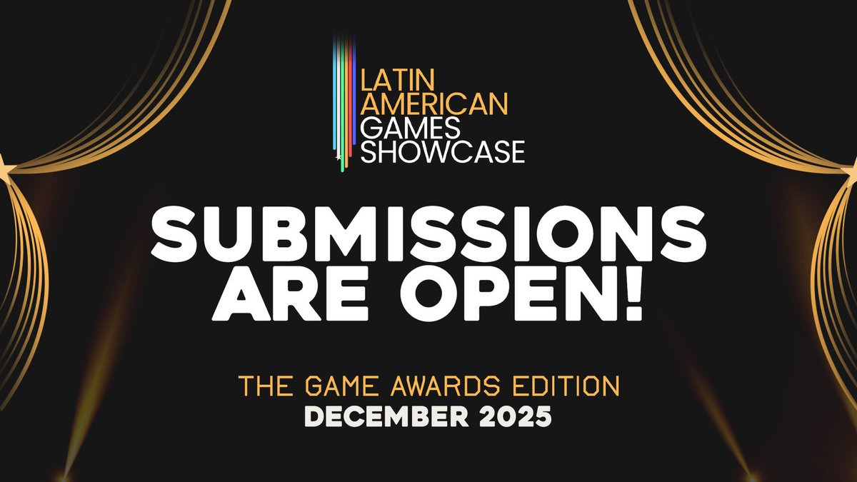 ¡No olviden sumar su juegos la nueva edición del showcase de <a href="/LAGShowcase/">Latin American Games Showcase</a>, esta vez como parte de la programación de #TheGameAwards!

Hay tiempo hasta el viernes 👇🏻 
docs.google.com/forms/d/e/1FAI…

#gamedev #indiegame #Latam #indiedev