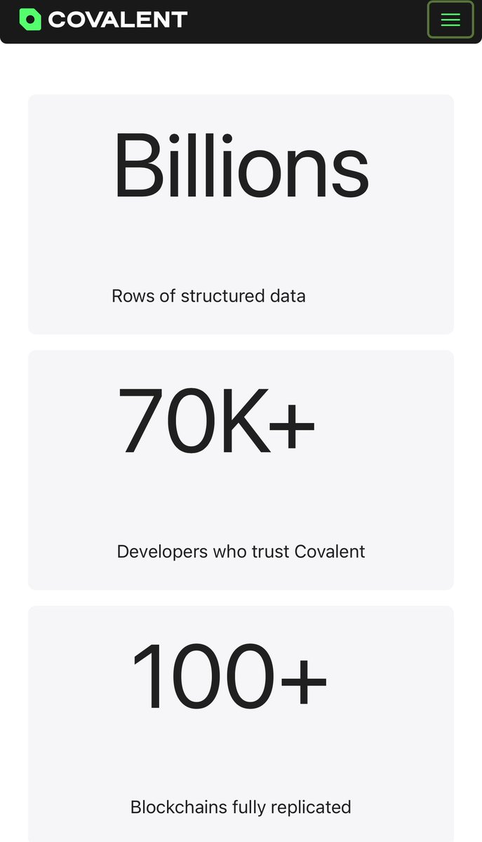 mycroftnft's tweet image. Data hits different when it’s structured right.
I’ve been testing @Covalent_HQ’s stack recently and it’s clear they’re not just an “indexer.”
They’re the data layer powering the next generation of onchain applications.
Here’s what stood out:
• Unified API → one endpoint for…