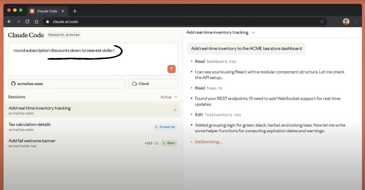 AIToolchest's tweet image. Claude Code, Now on Web and IOS App Available in Beta
#AIcodingtool #Anthropic #ClaudeCode #Claudeupdate #developerAI #iOSApp #webAIassistant
aitoolchest.com/claude-code/
