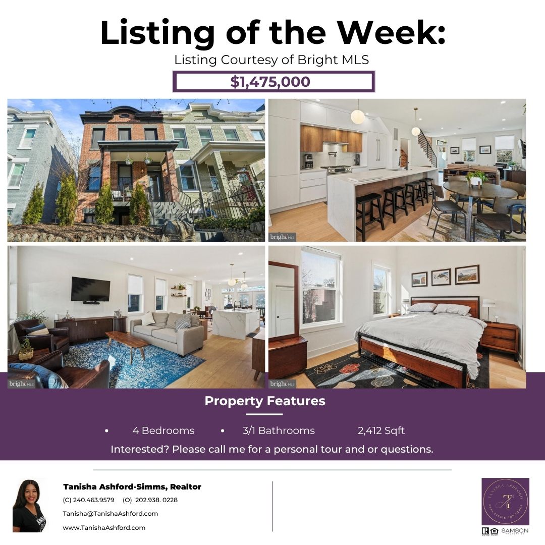 TanishaAshford's tweet photo. ๐ก Looking to buy or sell?
Courtesy of Listing Agent: Warren Kluth Broker: Nick D'Ambrosia
๐ฒ Contact me for expert guidance:
๐ C: 240.463.9579
| โ๏ธ O: 202.938.0328 (Broker: Noble Davis)
Explore your options today! #TanishaAshford #ListingoftheWeek #RealEstate https://t.co/X62JFax118
