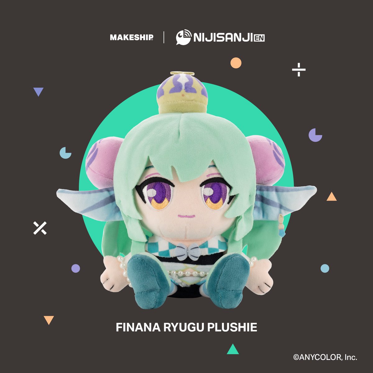 🐠 Merch Drop!! 🐠

Hello everyone~!! Our adorable Makeship plushies are finally here!! (≧◡≦) Aren’t they the cutest ever?! ✨💚

Grab yours here 👉 makeship.com/products/finan…
Let’s give them a big cozy home together~ ₍˶ᵔ ᵕ ᵔ˶₎♡

#PR #NIJISANJI_EN #FinanaRyugu #Makeship