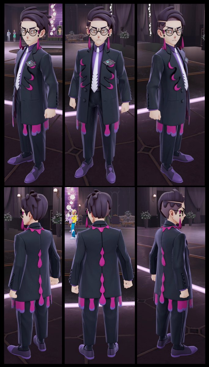 カラスバ設定画全身欲しい・出先で描きたい人用