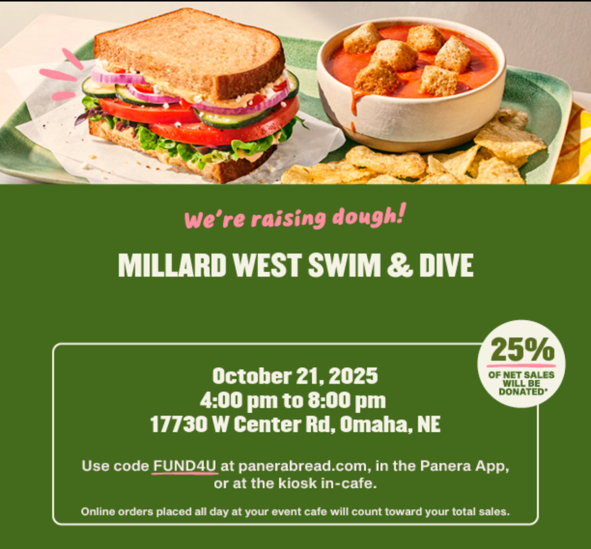 Don’t forget Panera Night tomorrow! Use the code FUND4U at the Center location to help the team!