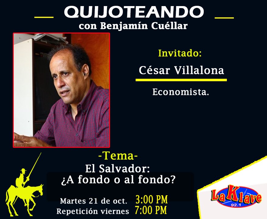 RadioLaKlave92's tweet image. #Programa l Quijoteando 🎙
Este martes 21 de octubre no te pierdas tu programa "Quijoteando" a las 3:00 pm y su repetición viernes 7:00 pm. Sintonízalo en… Ver más