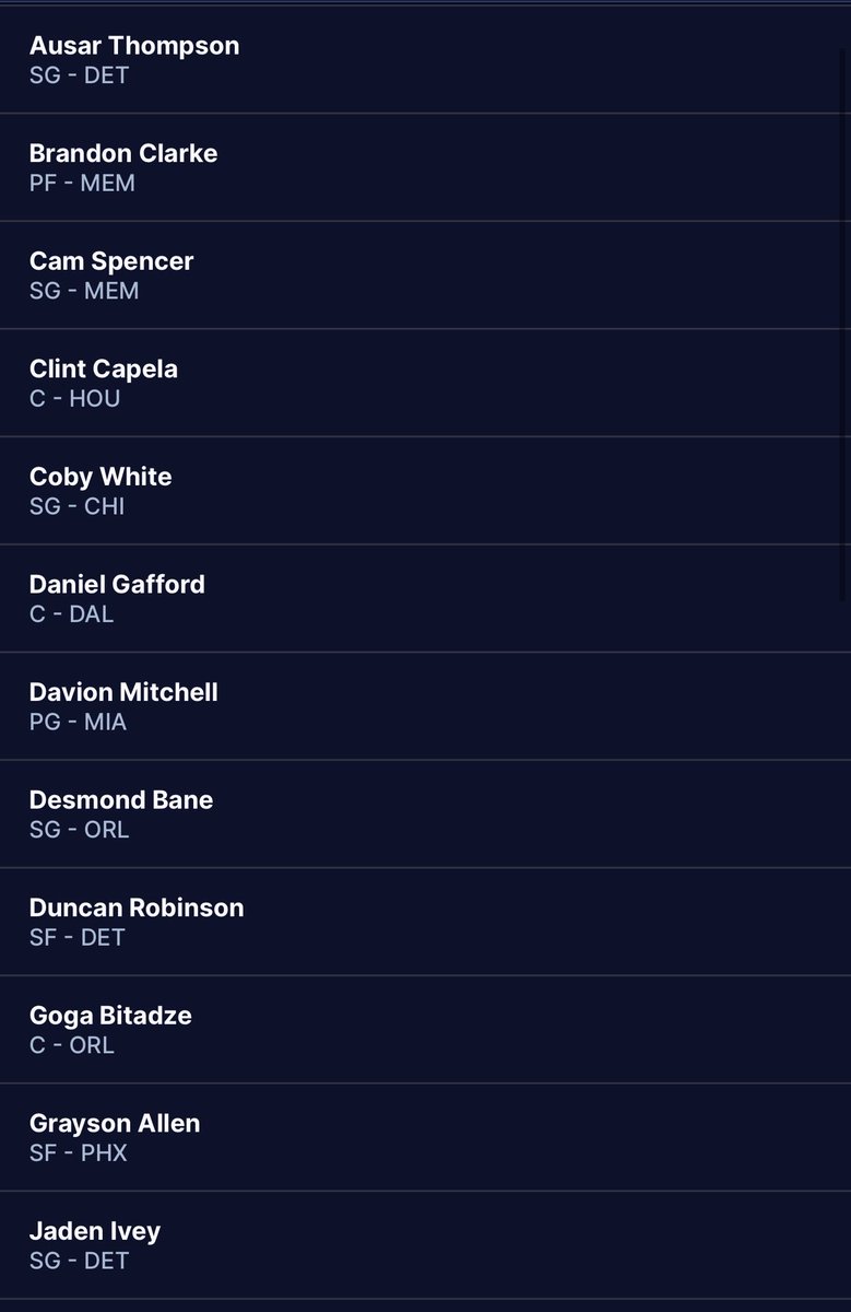 BrandonBuccheri's tweet photo. Looking to fill one open roster spot for a dynasty NBA fantasy league hosted on Sleeper.

$15 buy in.

Send me a DM if interested! https://t.co/pnoxmEZwJw