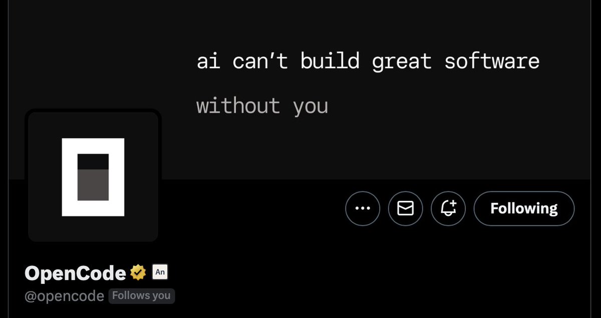 jayair's tweet image. We wanted something that reflects not just how we think about the world of AI coding agents.
But also our role as developers in it.