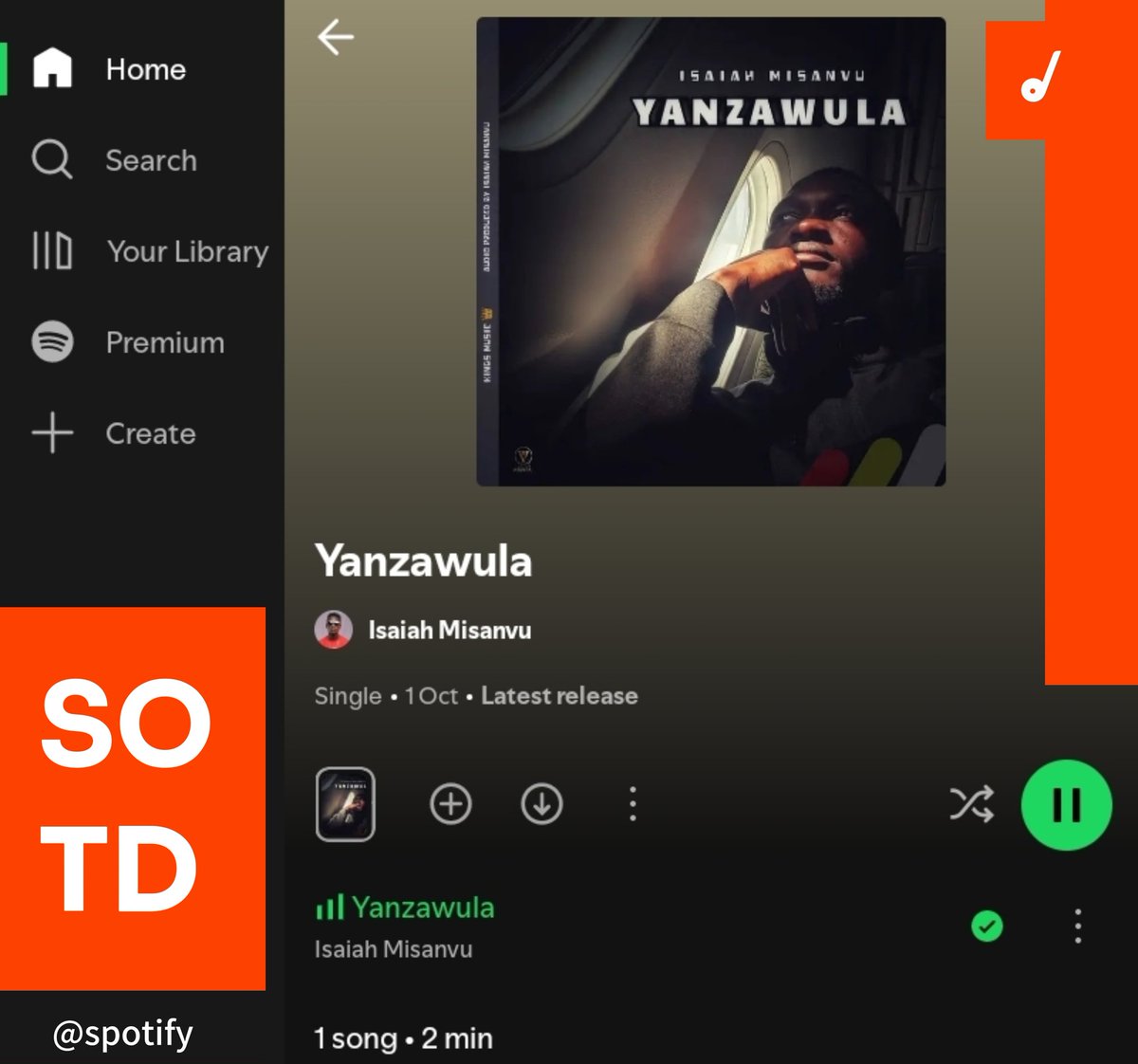 SONG OF THE DAY is #Yanzawula by <a href="/IMisanvu/">Isaiah Misanvu</a> 🎶🇺🇬, have you streamed the song?

CC: <a href="/Spotify/">Spotify</a>.

#AfroGospelFiesta #AfrogospelAllDayLong #Afrogospel #IsaiahMisanvu
