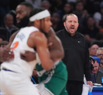 Legion Hoops (@legionhoops) on Twitter photo Tom Thibodeau, who was fired by the Knicks this summer, attended Celtics practice today and offered the team advice and intel — just months after he and the Knicks eliminated them in the playoffs, per <a href="/CelticsCLNS/">Celtics on CLNS</a>.
Yikes. Tom Thibodeau, who was fired by the Knicks this summer, attended Celtics practice today and offered the team advice and intel — just months after he and the Knicks eliminated them in the playoffs, per <a href="/CelticsCLNS/">Celtics on CLNS</a>.
Yikes.