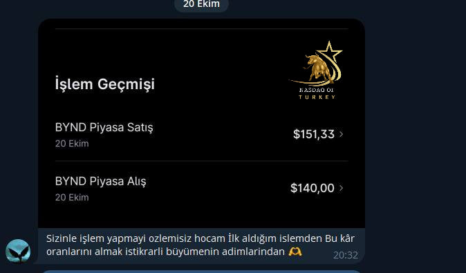 urazhoca's tweet photo. 👑Gün Sonu Özetimiz.👑

🔴Değerli ekibim söz verdiğimiz gibi Duyuru grubumuzda Hiçbir özel ekibimiz olmaksızın sizlerle paylaşımlarımıza başladık.Bu kapsamda;

🌼#BYND;1,25$ Maliyet ve 1,55$ hedefle sizlerle birlikte giriş aldığımız #BYND 1,53$'a kadar yükselerek hedefimizi tamamlamış, Bizlere %25 kazanç sağlamıştır.

🌼#RANI;2,40$ Fiyatıyla sizlerle giriş aldığımız #RANI, 2,85$'a kadar yükselerek bizlere tek günde %17 kazanç sağlamıştır.

🌼#NUAI;5,70$ Fiyatıyla giriş aldığımız #NUAI 6,20$'a kadar yükselerek bizlere tek günde %10 kazanç sağlamıştır.

Gerek Eğitim Gerek analiz Gerekse çekilişlerimizle her zaman yanınızda olmaya devam edeceğiz. Tüm ekibimize bereketli olsun.

#SıfırdanMilyona 💵🚀 

 #NASDAQ100 #bist100 #ALTIN #SPY #amex #ASTS #TSLA #NVDA #GOOGL #trade #binancetr #forex #signal